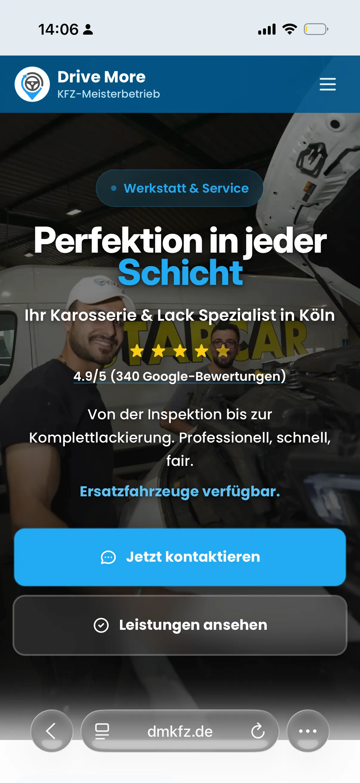 Hero & Markenauftritt - Neue Website