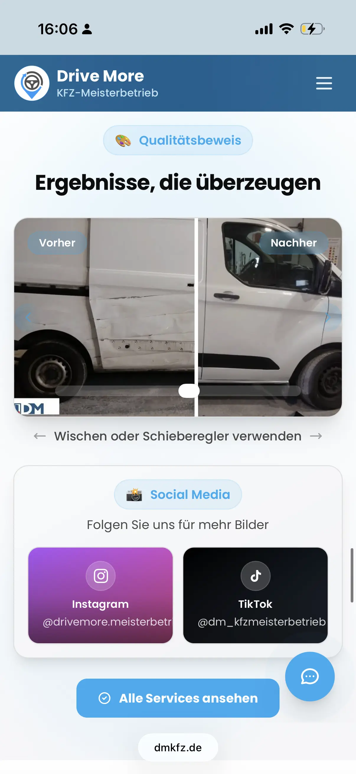 Vertrauen & Bewertungen - Neue Website